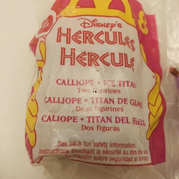 Vintage 1996 Mcdonalds Hercules Happy Meal Toy #8 Calliope And Ice Titan Sealed - Picture 4 of 9